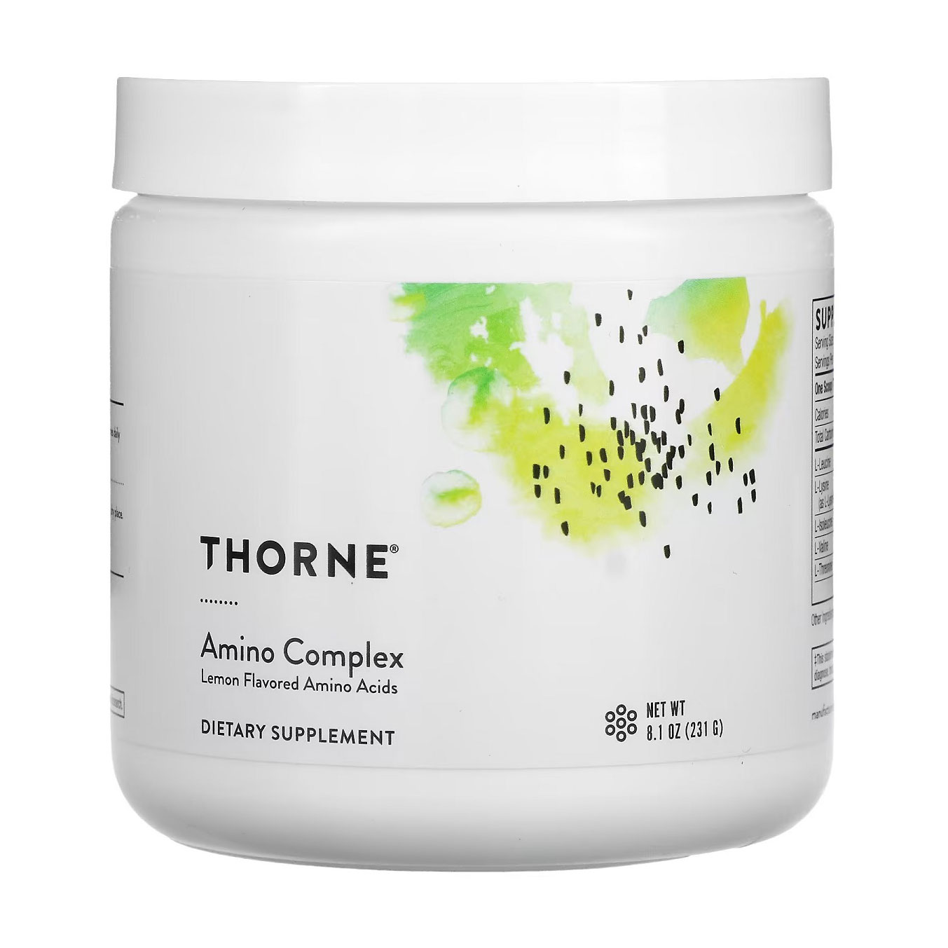 Уцінка! Аміно комплекс Thorne Research Amino Complex зі смаком лимона, в порошку, 231 г